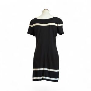 Agnes b. Black and White Striped Dress